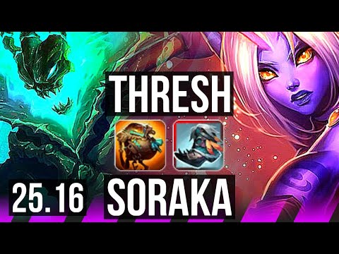 THRESH & Kai'Sa vs SORAKA & Ezreal (SUP) | KR Master | 25.16