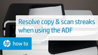Resolve Streaks When Scanning or Copying Through the Automatic Document Feeder