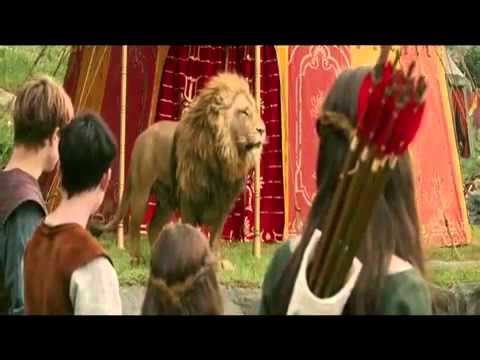 The white witch bows before Aslan-Chronicles of Narnia