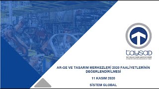Ar-Ge ve Tasarım Merkezleri 2020 Faaliyetlerinin Değerlendirilmesi - 1