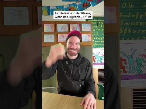 Letzte Reihe im Matheunterricht „67“ 🤣🤷‍♂️| LaschaKv #Shorts