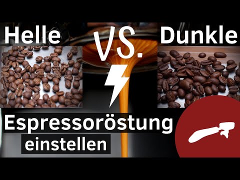 Adjusting light and dark espresso roasts | Difference? Preparation tips!