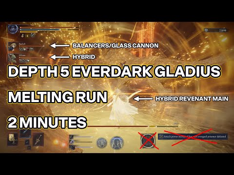 Melting Depth 5 Everdark Gladius as a Random Trio in 2 Minutes - Hybrid Revenant Main (No Evergaols)
