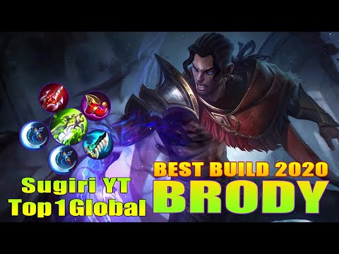 Top 1 Global Brody Best Build and Emblem ! Brody Gameplay by Sugiri YT ~ Mobile Legends