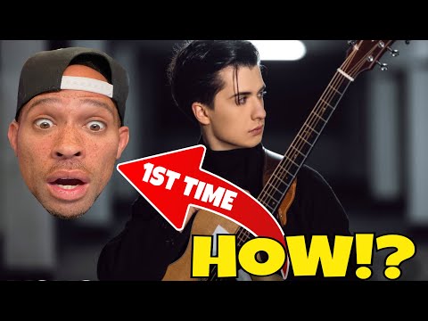 American Rapper FIRST time EVER hearing Marcin - Kashmir on One Guitar (Official Video)