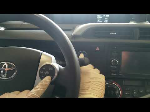 2012 - 2019 Toyota prius C maintenance light reset / push start and key