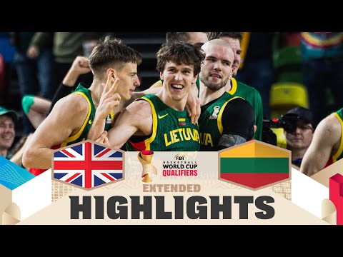 Great Britain 🇬🇧 v Lithuania 🇱🇹 | Extended Highlights | FIBA Basketball World Cup 2027 European QF