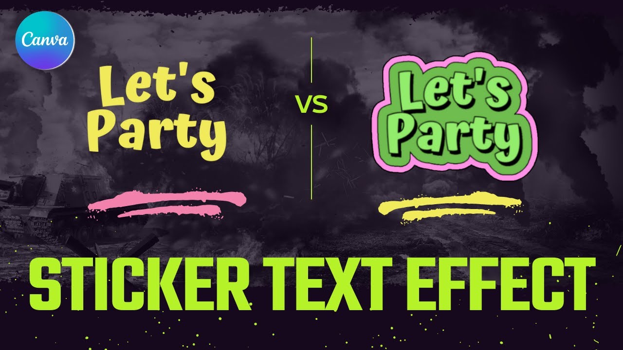 Unlock the Magic of Canva Sticker Text Effects | Beginner's Guide! 🔡🌟