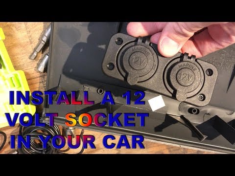 Installing 12v sockets for in your car is easy