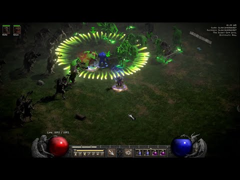 Diablo 2 Resurrected Hell Cow Run Poison Necromancer