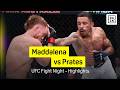 Jack Della Maddalena Vs Carlos Prates UFC Fight Night DAZN Highlights