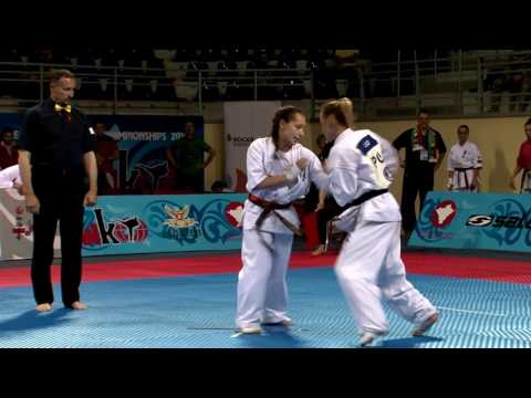 WKO EC 2016, women 50 55 kg, Erika Zeburtovic LTU   Marta Lubos POL 17