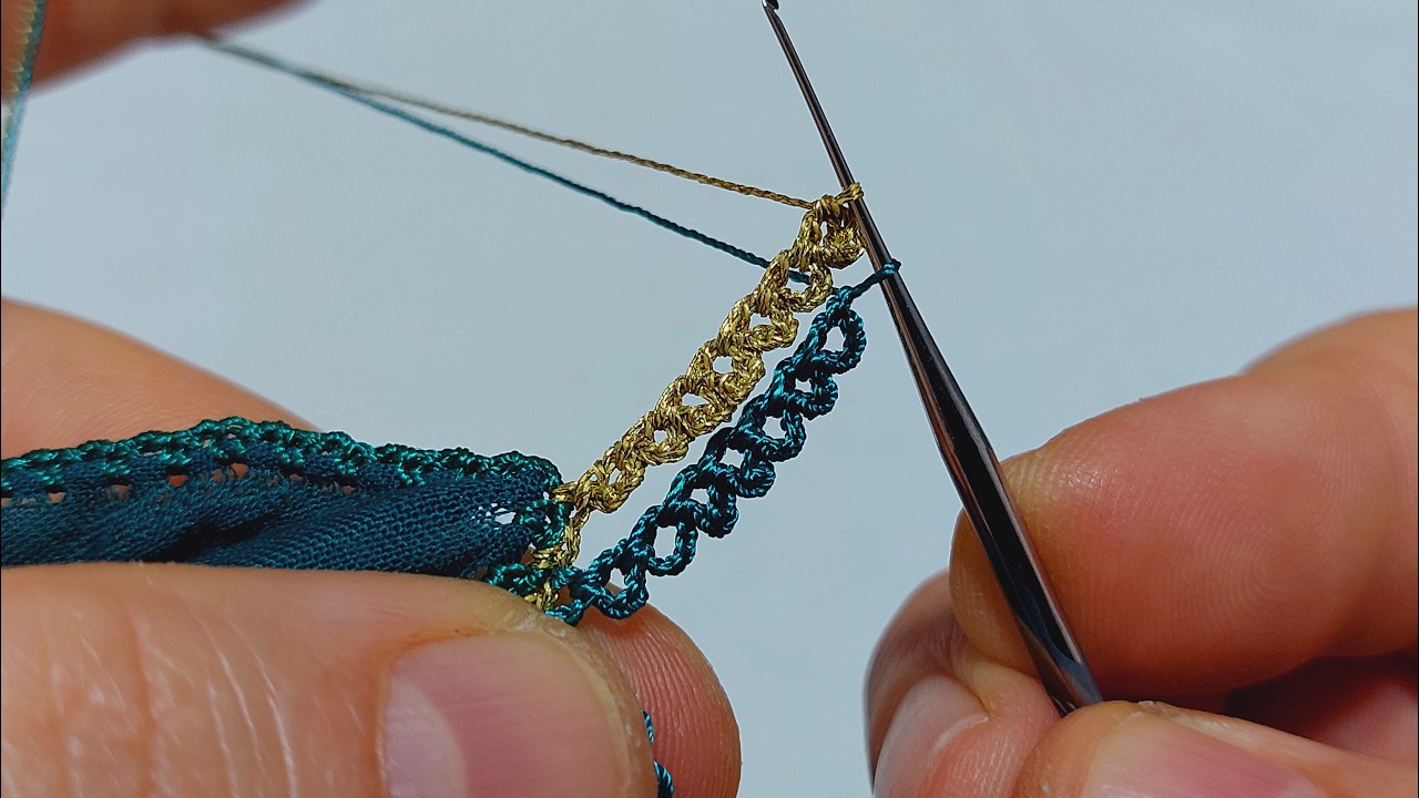 Göz açıp kapayıncaya kadar bitecek güpür gibi çok çok kolay tığ oyası