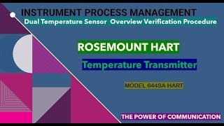 #Rosemount_644SA_Dual_Temperature_Sensor_Overview_Verification_Procedure