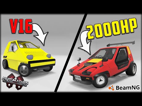 Automation VS BeamNG Cars!! 2000HP Wigeon VS V16 Automation Car!