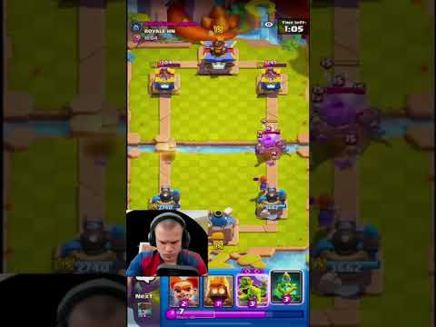 Ryley teaches Jynxzi how to use Log bait #clashroyale #jynxzi #ryley #goat