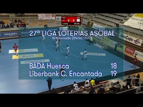 LIGA LOTERIAS ASOBAL J16 BADA Huesca - Liberbank C. Encantada 18 - 19