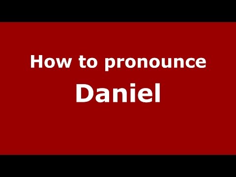 How to pronounce Daniel (Romanian/Romania)  - PronounceNames.com