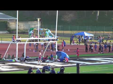 VarB 200m Heat 2 at Sunset League Prelims 4-27-18 - Los Alamitos Boys