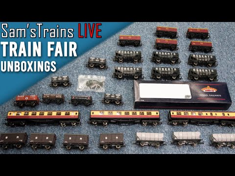 Sam'sTrains Live | S7 EP1 | Bargain Train Fair Unboxings