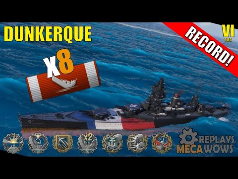 Dunkerque 8 Kills & 115k Damage | World of Warships Gameplay