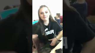 Girl taking off her bra ???   #shorts