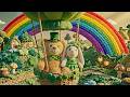 ☘️ St. Patrick's Day Ambience | Cozy Yarn Village, Plush Friends & Irish Celtic Music | 4K TV