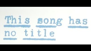 Elton John - This Song Has No Title (1973) With Lyrics!