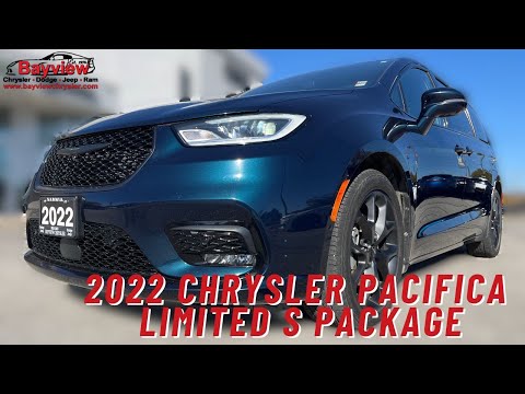 2022 Chrysler Pacifica Limited FWD in Blue for sale at Bayview Chrysler Dodge Jeep Ram in Sarnia, ON