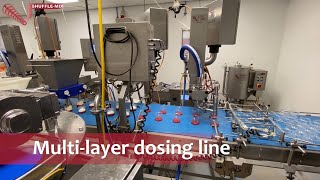 Multi layer dosing line by Shuffle-Mix
