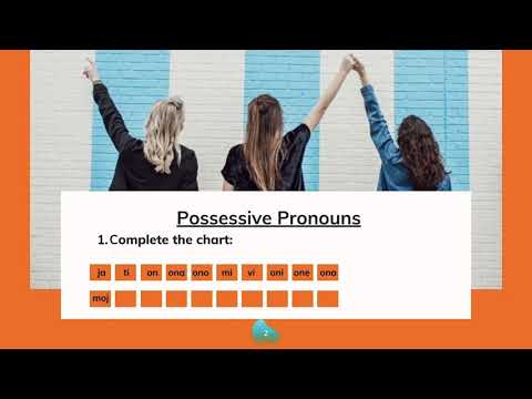Porodica i prijatelji Video 02 - Possessive Pronouns in Serbian