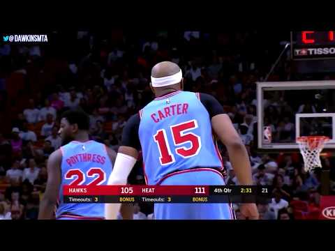Vince Carter Full Highlights 2019 03 04 Heat vs Hawks   21 Pts, 7 Threes!