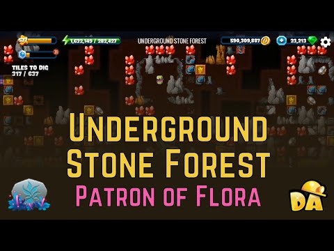 Underground Stone Forest - #3 Patron of Flora - Diggy's Adventure
