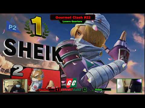 Gourmet Clash #22 - Panther (Fox) vs Goljee (Sheik) Losers Quarters - Ultimate Singles