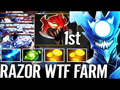 🔥 Razor WTF MoM 1st Item - NEW META Max Stack Fast Farm Top 1 MMR Paparazi Dota 2 Pro Carry