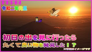 [あけましておめでとうございます] 初日の出を見に行ったら丸くて重くてとても役立つ物を発見したので思わず貰っちゃった！！