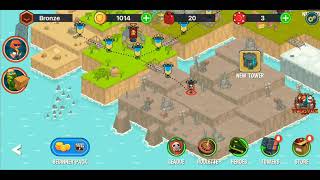 Playing STEAMPUNK defense #3 and pass levels 3-2; 3-3 and 3-4.