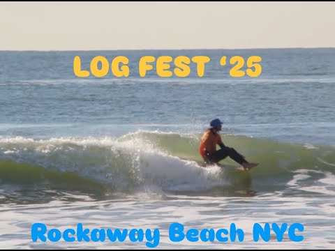 Surfing with dolphins at Rockaway Beach LOG FEST 2025! What an EPIC day of longboarding!
