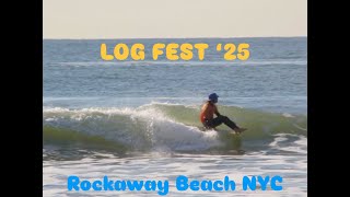 Surfing with dolphins at Rockaway Beach LOG FEST 2025! What an EPIC day of longboarding!