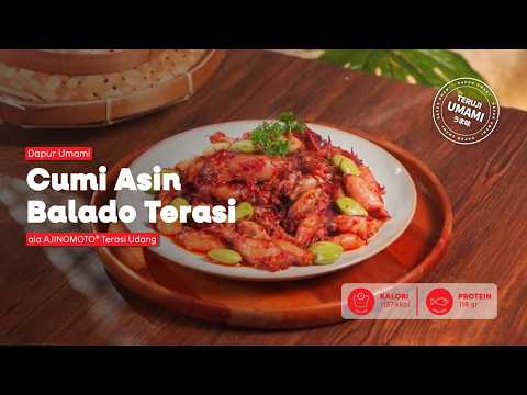 Cumi Asin Balado Terasi ala AJINOMOTO® Terasi Udang