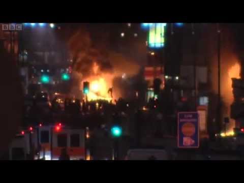 Tottenham London Riots coverage  BBC News  7th August 2011  HQ
