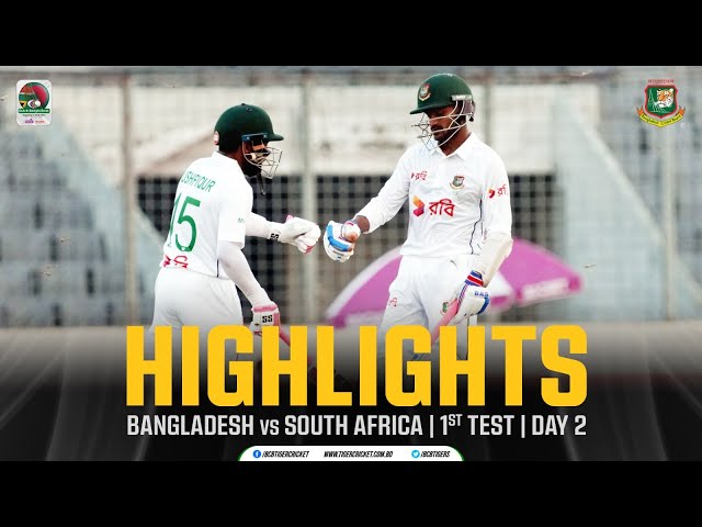 Highlights | 1st Test | Day 02 | Bangladesh vs South Africa | Mirpur