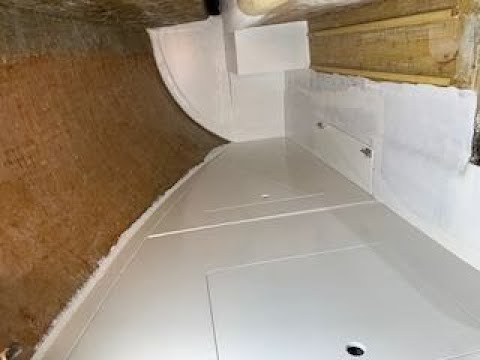 Remaking of quarter berth, cockpit locker, engine panel recess etc