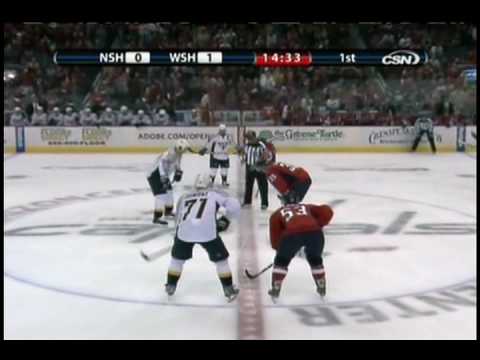 Ovechkin 8th Goal vs Predators 10/17/2009