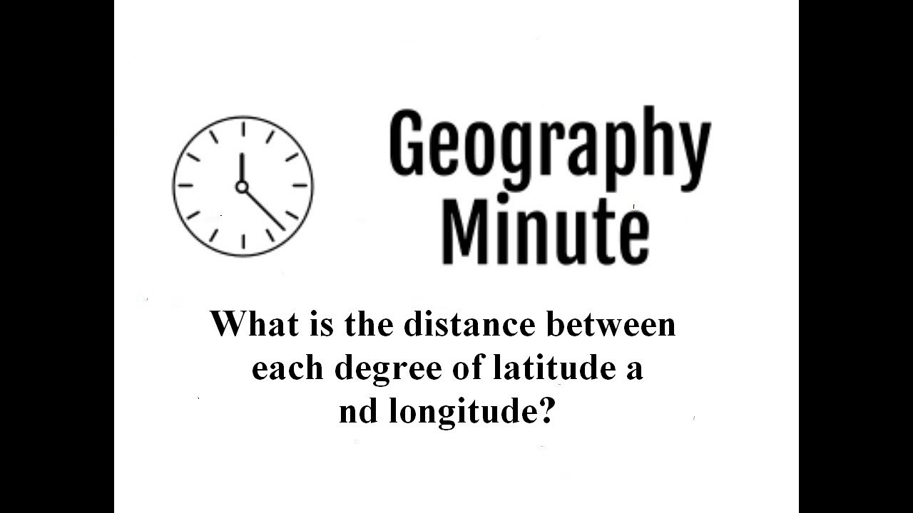 What is the difference between two degrees of longitude at the equator