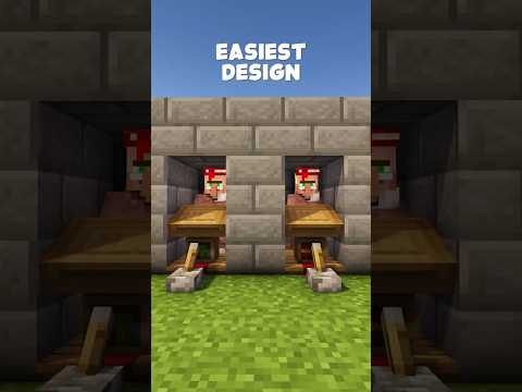 Easiest Villager Trading Hall In Minecraft! 1.21.9  #minecraft  #minecrafttutorial #mctutorial