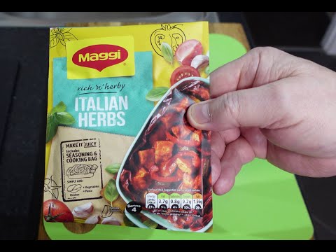 Maggi Italian Herbs Cook In A Bag - The Future of Food? | HuaQue Meat Tenderizer #maggi #easyrecipe
