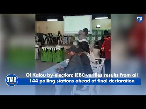 Ol Kalou by election  IEBC verifies results from all 144 polling stations ahead of final declaration