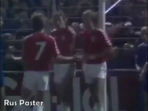 EURO-1984. Qualifiers. Group 3. Denmark - Luxembourg. Highlights.