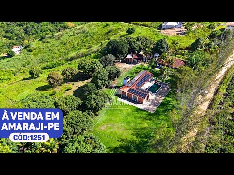 CHÁCARA COM 8 HECTARES À VENDA EM AMARAJI-PE #imovelavenda